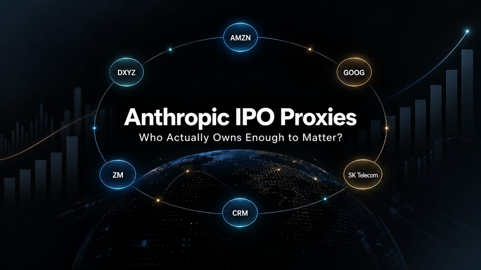 Anthropic IPO proxies including DXYZ, Zoom, Amazon, Alphabet, SK Telecom and Salesforce