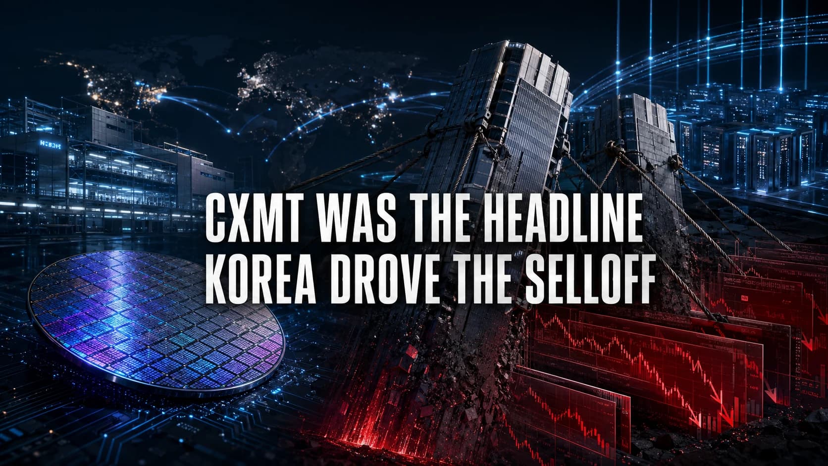 CXMT memory expansion and Korean deleveraging driving the global semiconductor selloff