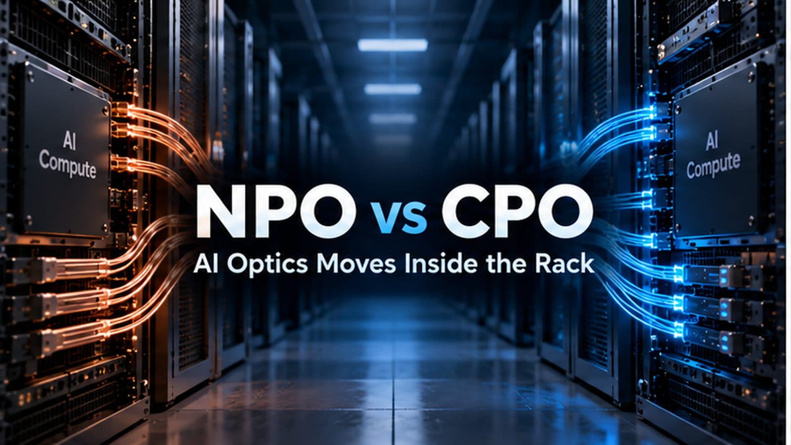 NPO vs CPO optical interconnects inside an AI data center