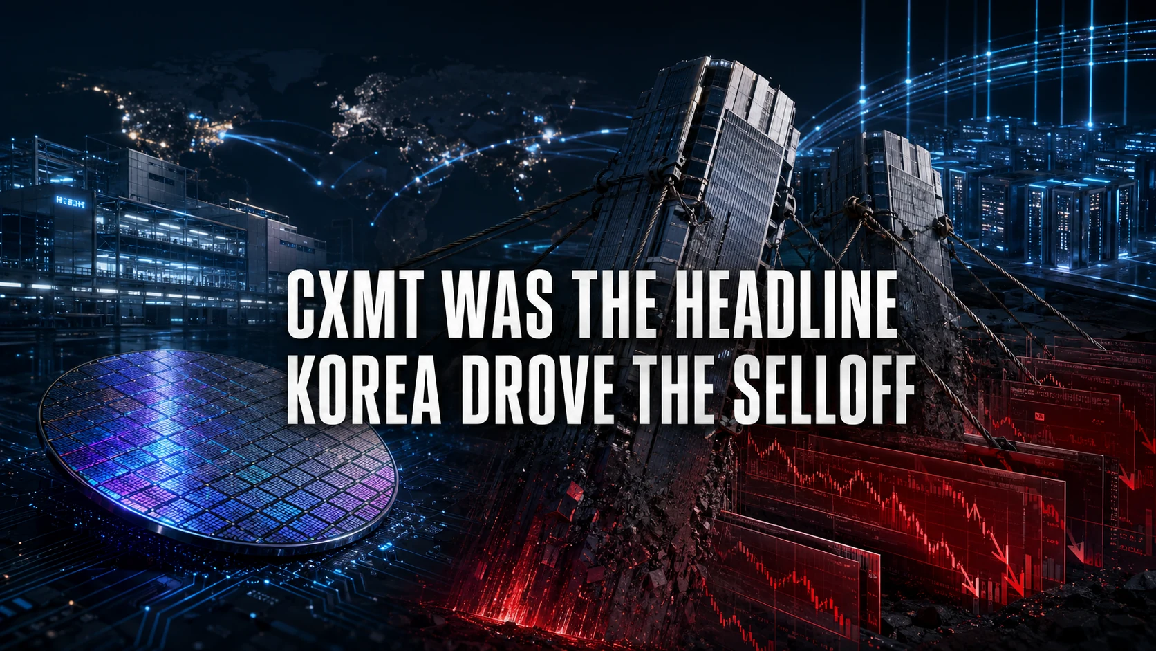 CXMT memory expansion and Korean deleveraging driving the global semiconductor selloff